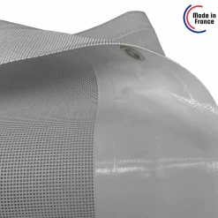 TECPLAST - Bâche brise vue micro-perforée tecplast mp460bv 3x5m - grise - garantie 5 ans