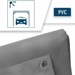 TECPLAST - Bâche carport micro-perforée tecplast mp460cp 3,5x4 m - grise - garantie 5 ans