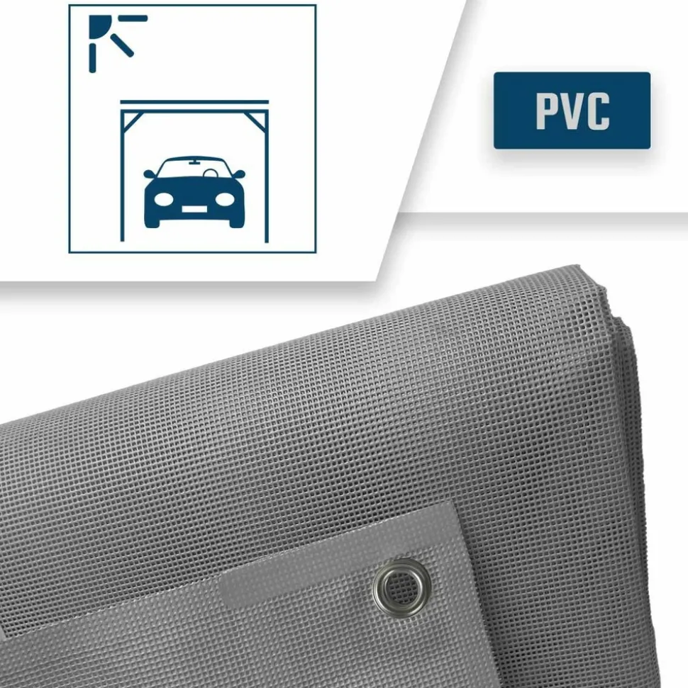 TECPLAST - Bâche carport micro-perforée tecplast mp460cp 3x6 m - grise - garantie 5 ans