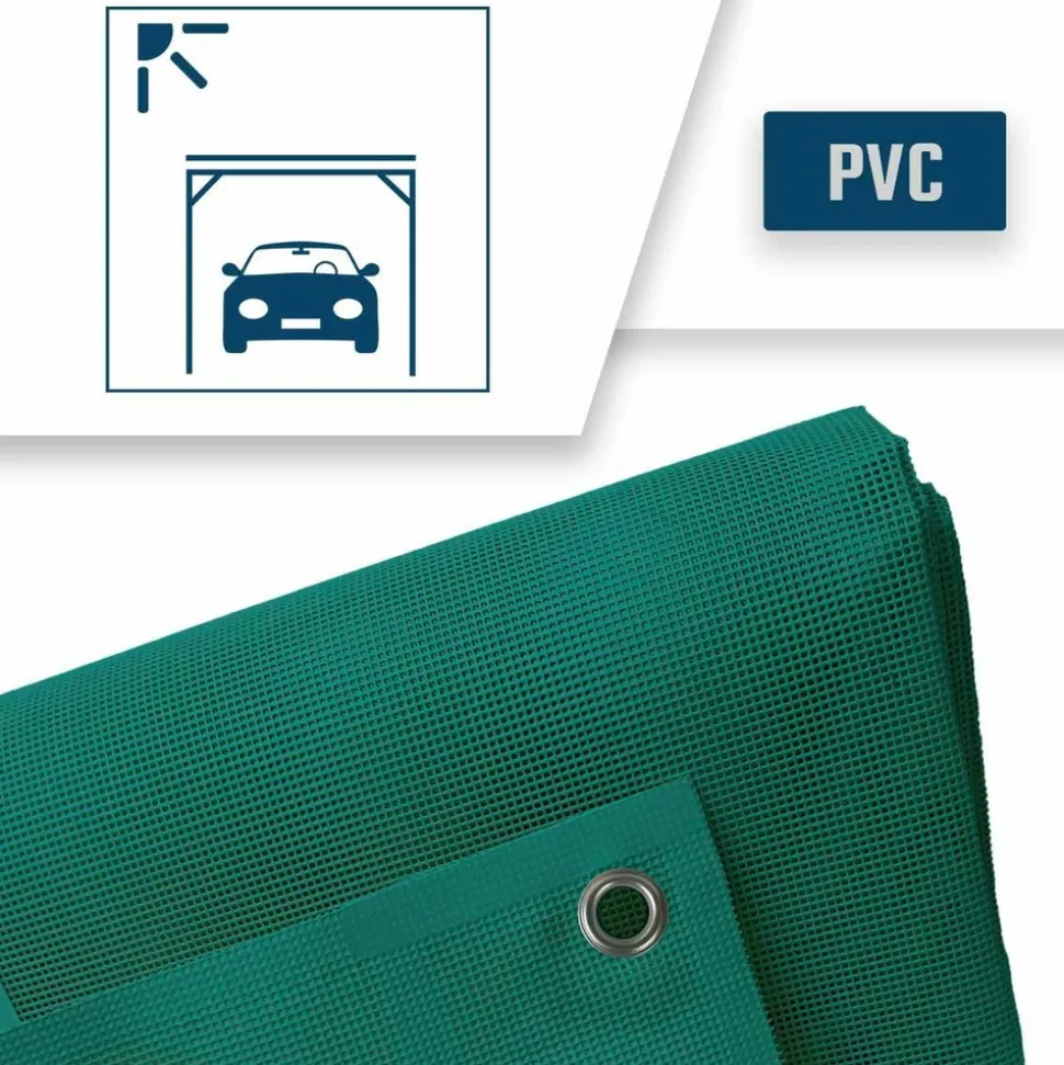 TECPLAST - Bâche carport micro-perforée tecplast mp460cp 2,5x3 m - verte - garantie 5 ans