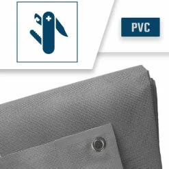TECPLAST - Bâche micro-perforée tecplast mp460mu 3x5 m - grise - garantie 5 ans