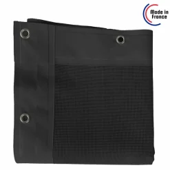 TECPLAST - Toile pergola micro-perforée tecplast mp460pr 3x6 m - noire - garantie 5 ans