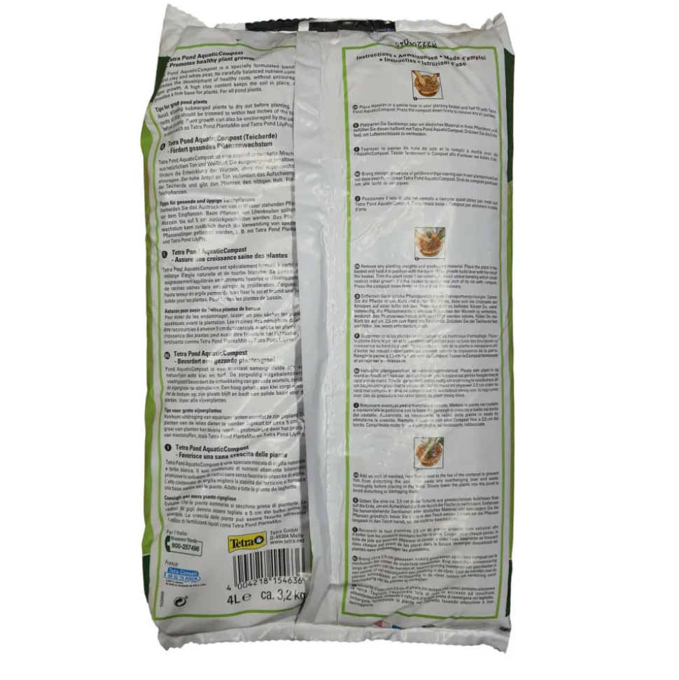 TETRA - Aquatic compost 4 litres -3.2 kg tetra pour plantes de bassin