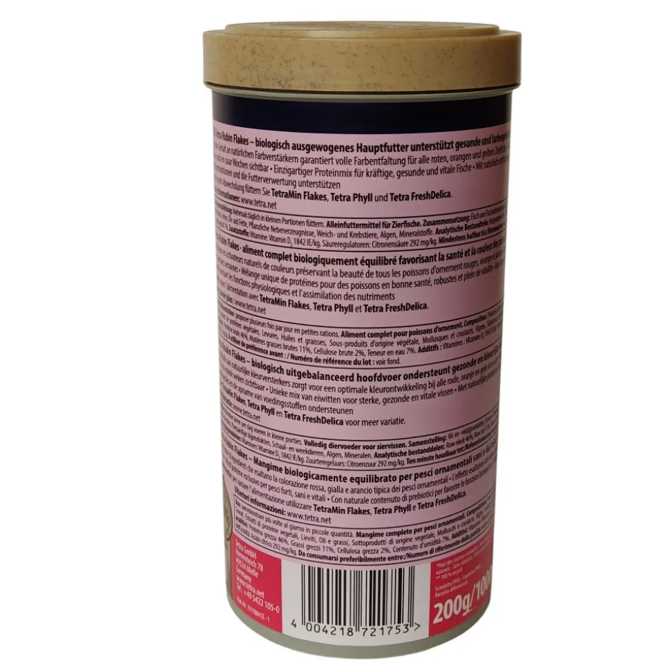 TETRA - Rubin flakes aliment en flocon pour poisson tropicaux 200g/1000ml