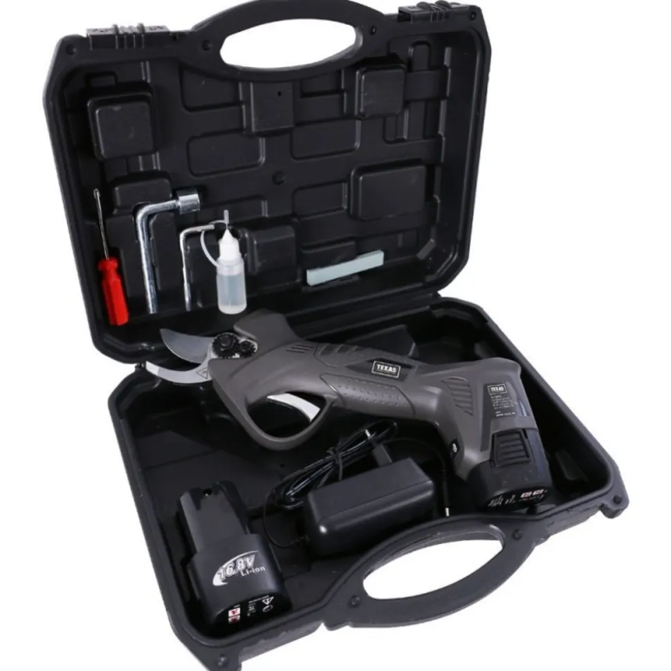 TEXAS - Sécateur sans fil pack 2 batteries outils texas gs1680li