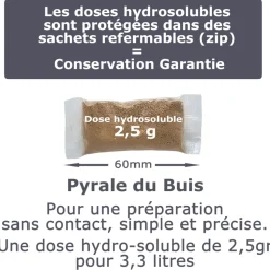 TOUT POUR LES NUISIBLES - Solubtk -pyrale du buis 90gr bacillus thuringiensis -insecticide
