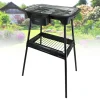 TRIOMPH - Barbecue électrique sur pieds ou sur table - triomph etf1526 - 2000w - intérieur et extérieur
