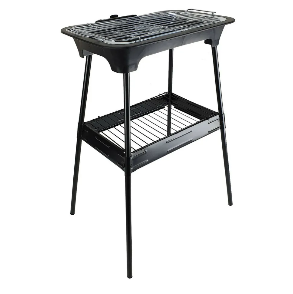 TRIOMPH - Barbecue électrique sur pieds ou sur table - triomph etf1526 - 2000w - intérieur et extérieur