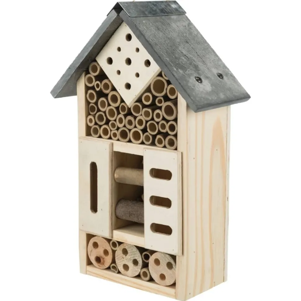 TRIXIE - Hôtel à insectes 18x29x10 cm bois de pin et ardoise