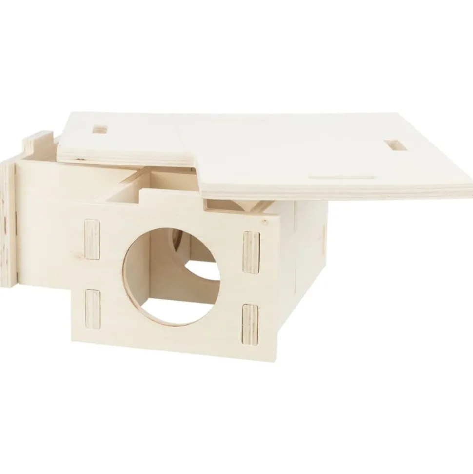 TRIXIE - Maison pour rongeurs à 3 chambres 25x10x25 cm bois