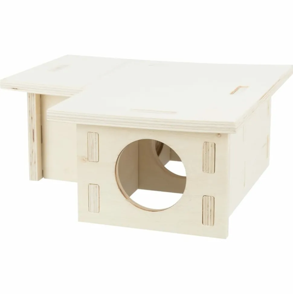 TRIXIE - Maison pour rongeurs à 3 chambres 25x10x25 cm bois