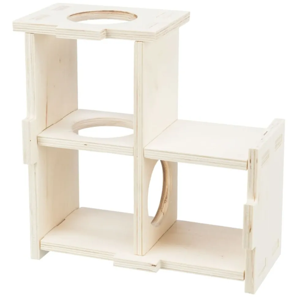 TRIXIE - Maison pour rongeurs à 3 chambres 25x10x25 cm bois