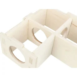 TRIXIE - Maison pour rongeurs à 3 chambres 25x10x25 cm bois