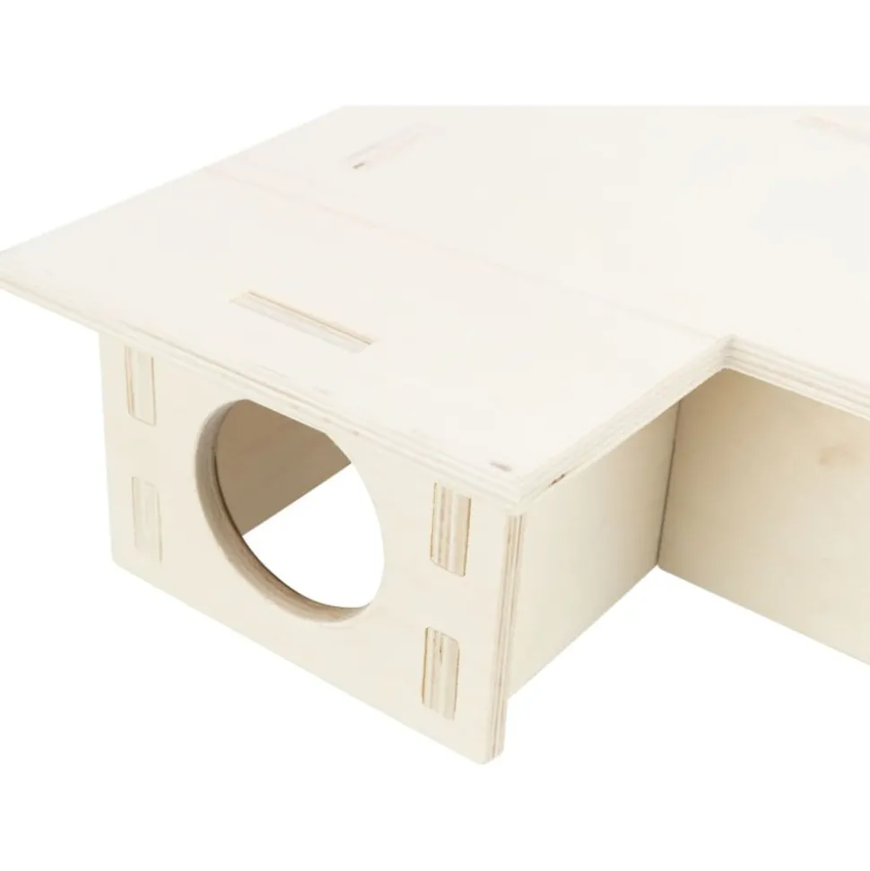 TRIXIE - Maison pour rongeurs à 3 chambres 25x10x25 cm bois