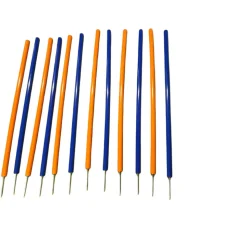 TRIXIE - Piquets de slalom pour parcours d'agilité 115 cm 12 pcs plastique
