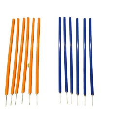 TRIXIE - Piquets de slalom pour parcours d'agilité 115 cm 12 pcs plastique