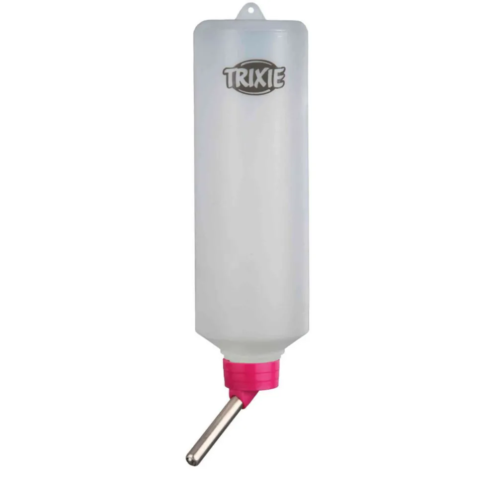 TRIXIE - Un biberon en plastique 450 ml. Avec support métal. Pour chinchillas, lapin