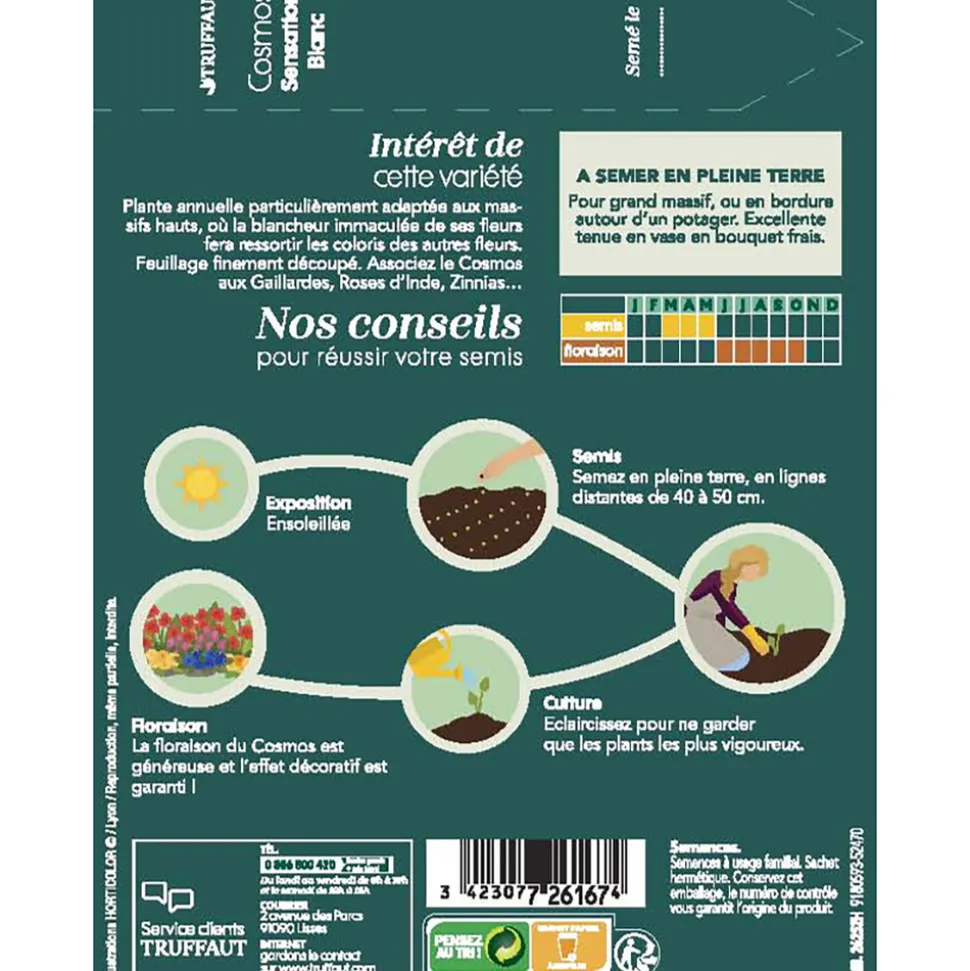 TRUFFAUT - Cosmos sensation Blanc : En sachet