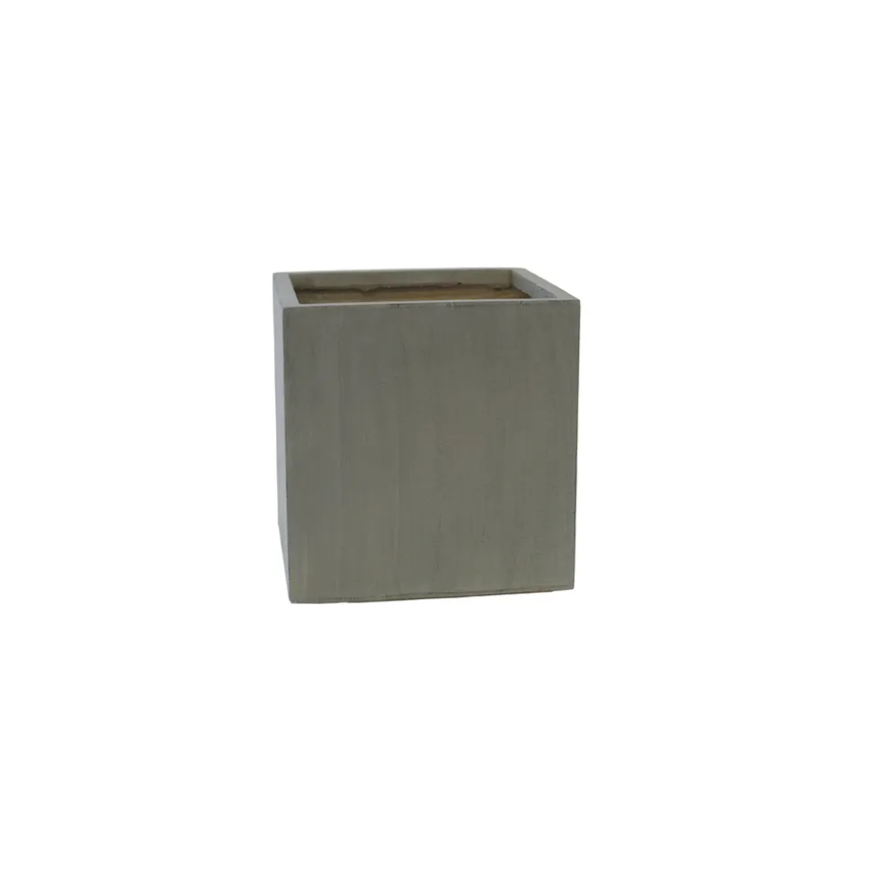 TRUFFAUT - Cube Jin, couleur ciment L. 30,5 x l. 30 x H. 30 cm