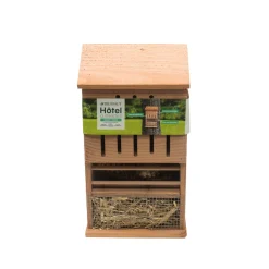 TRUFFAUT - Hôtel à insectes, en bois Douglas: Tour 4 étages L21 x P12 x H38cm