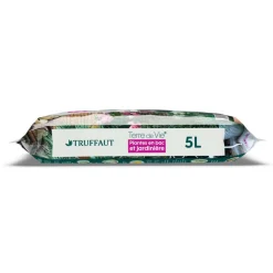 TRUFFAUT - Terreau 'Terre de Vie®' pour plantes en bacs et jardinières - 5 litres
