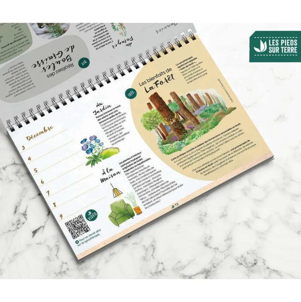 TRUFFAUT BIODIVERSITÉ - Calendrier perpétuel "Quatre saisons au jardin"