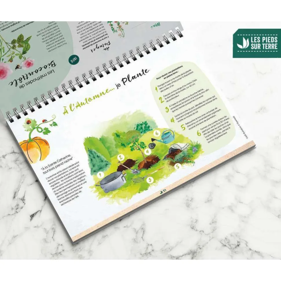 TRUFFAUT BIODIVERSITÉ - Calendrier perpétuel "Quatre saisons au jardin"