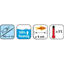 UBBINK - Nourriture pour poissons - mix flocons multicolores - 3,5l
