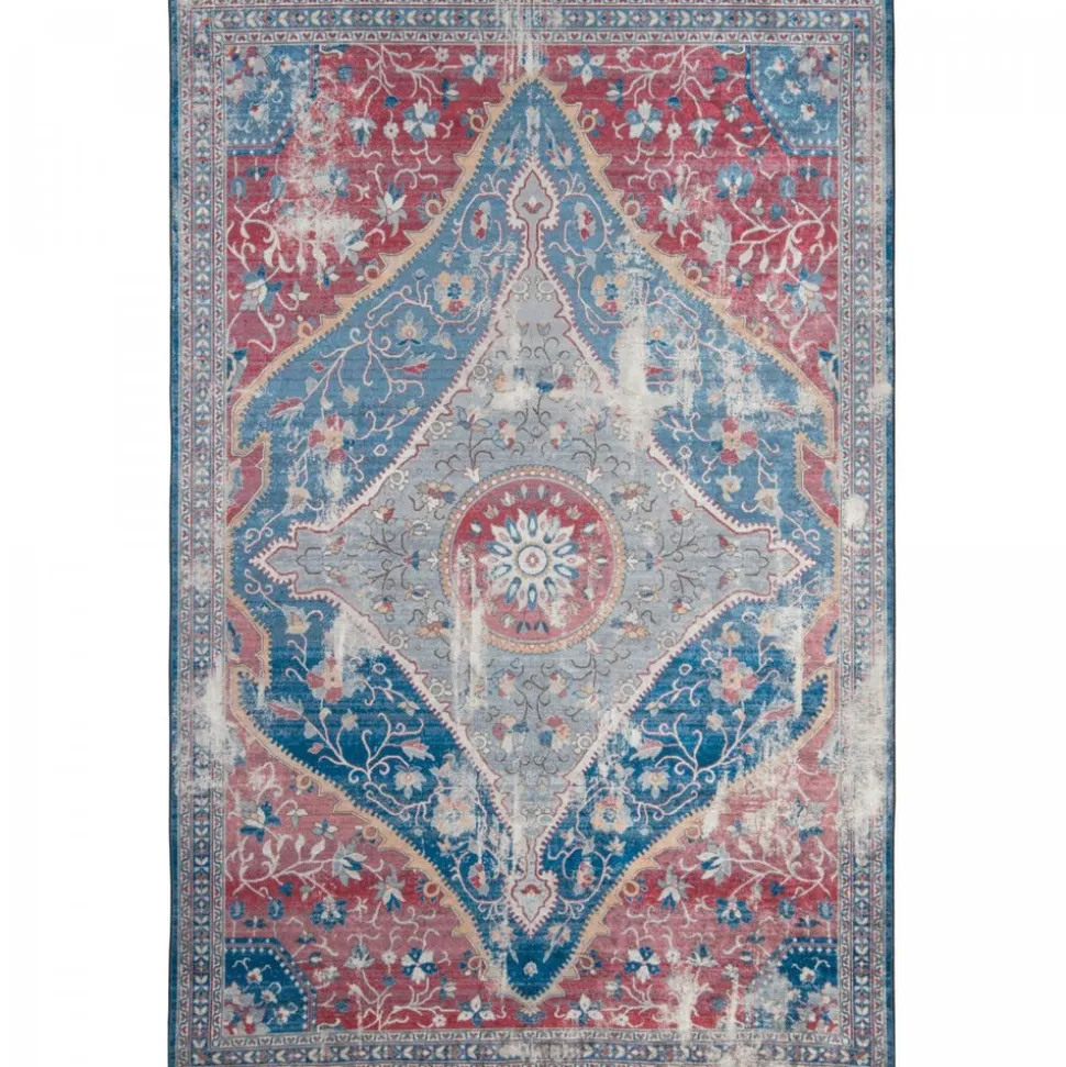 UNAMOURDETAPIS - Tapis de salon 200x290 lyn11 meda 2 rouge, facile d'entretien
