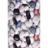 UNAMOURDETAPIS - Tapis de cuisine 80x120 lyn11 galet blanc, facile d'entretien