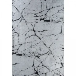 UNAMOURDETAPIS - Tapis de salon 200x290 lyn11 marb gris, facile d'entretien