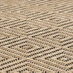 UNAMOURDETAPIS - Tapis extérieur intérieur 80x150 lyn13 rezy aspect jute ton sur ton