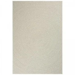 UNAMOURDETAPIS - Tapis extérieur intérieur rond ø120 lyn13 rezy aspect jute motif rond ton sur ton
