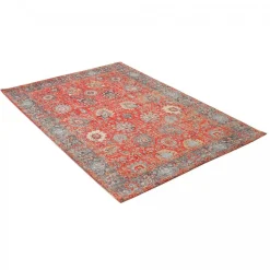 UNAMOURDETAPIS - Tapis orient 160x230 nomeda rouge , tapis en coton