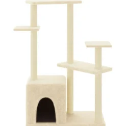VIDAXL - Arbre à chat avec griffoirs en sisal crème 107,5 cm