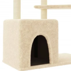 VIDAXL - Arbre à chat avec griffoirs en sisal crème 107,5 cm