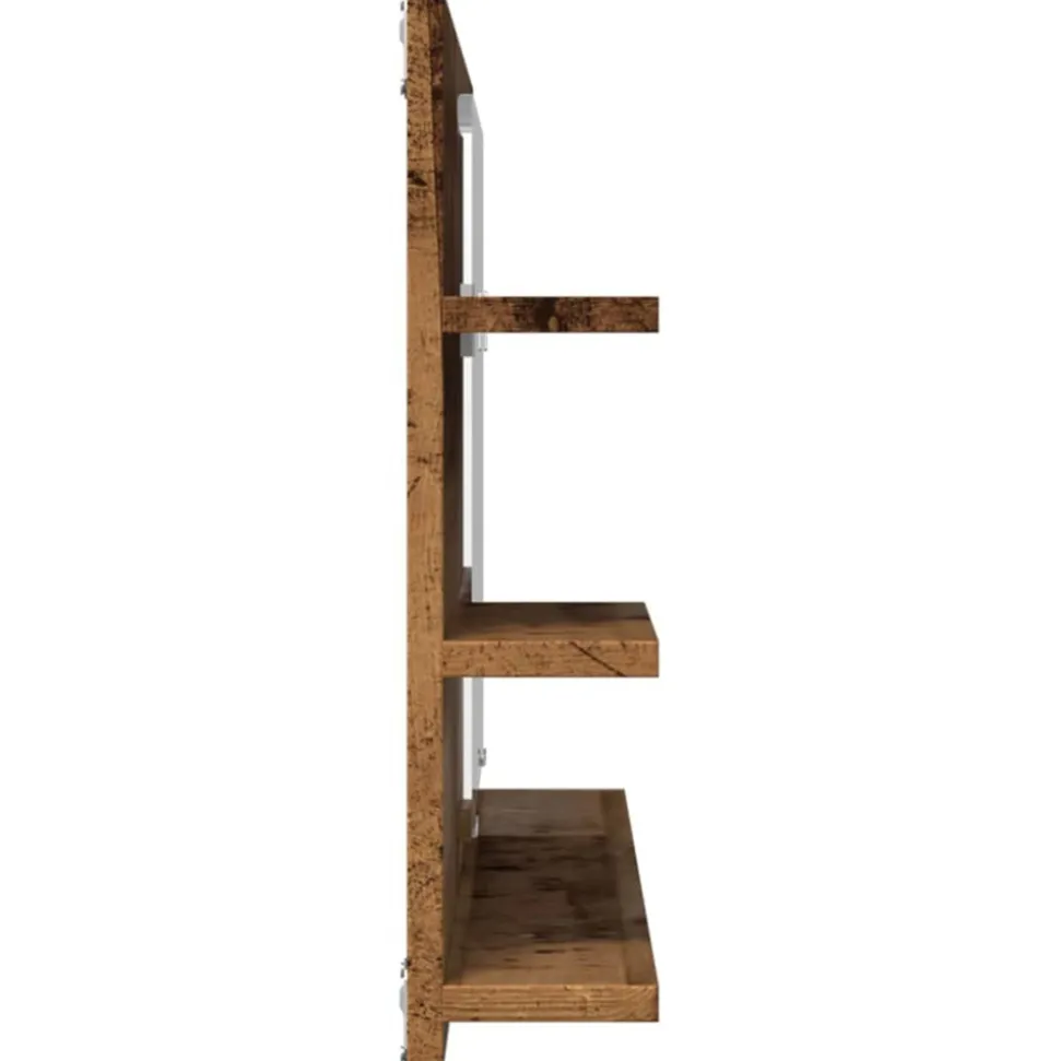 VIDAXL - Armoire à miroir de salle de bain vieux bois bois d'ingénierie