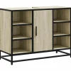 VIDAXL - Armoire lavabo de salle de bain chêne sonoma bois d'ingénierie