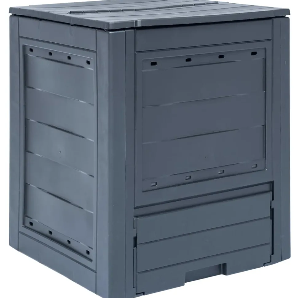 VIDAXL - Bac à compost de jardin gris 60x60x73 cm 260 l