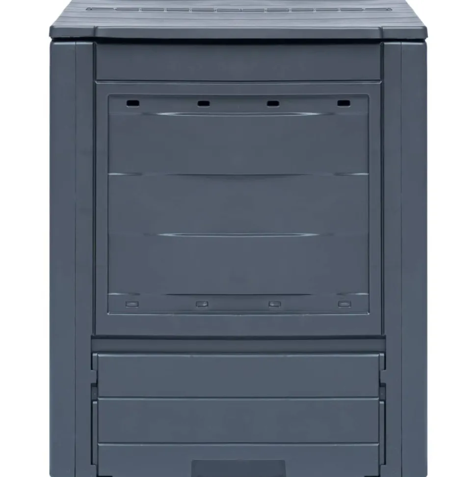 VIDAXL - Bac à compost de jardin gris 60x60x73 cm 260 l