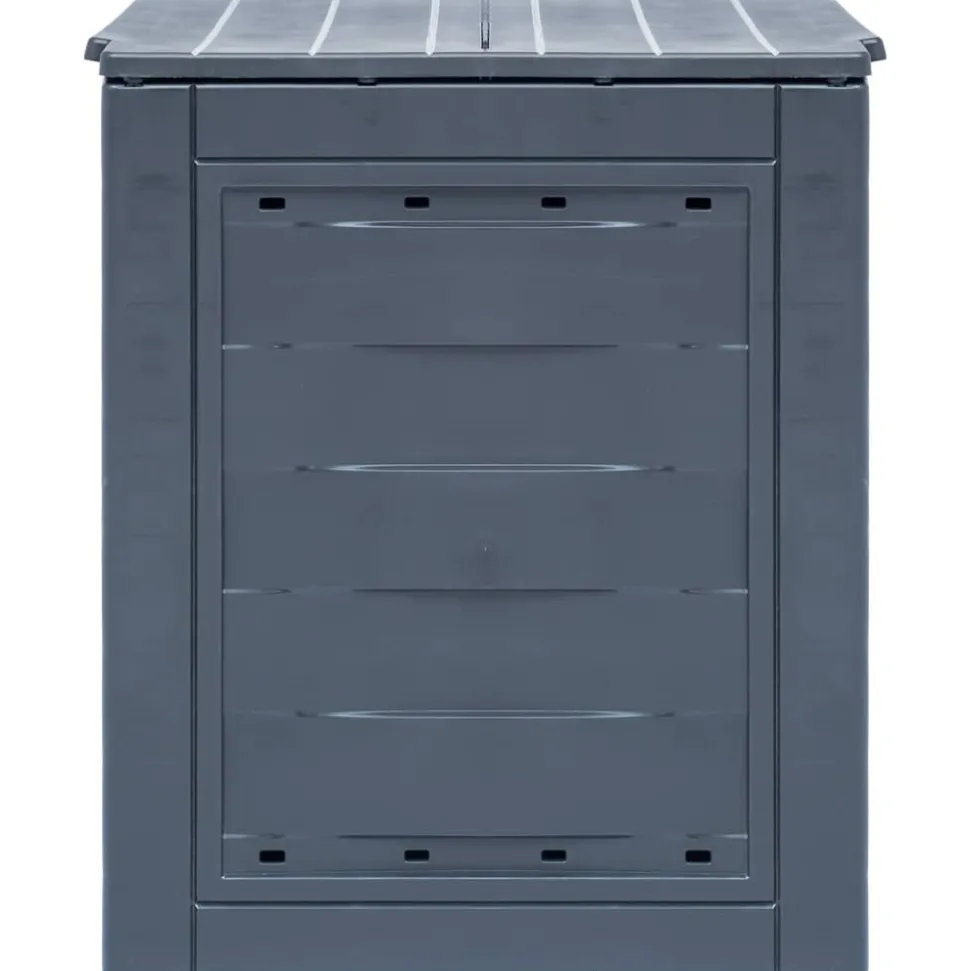 VIDAXL - Bac à compost de jardin gris 60x60x73 cm 260 l