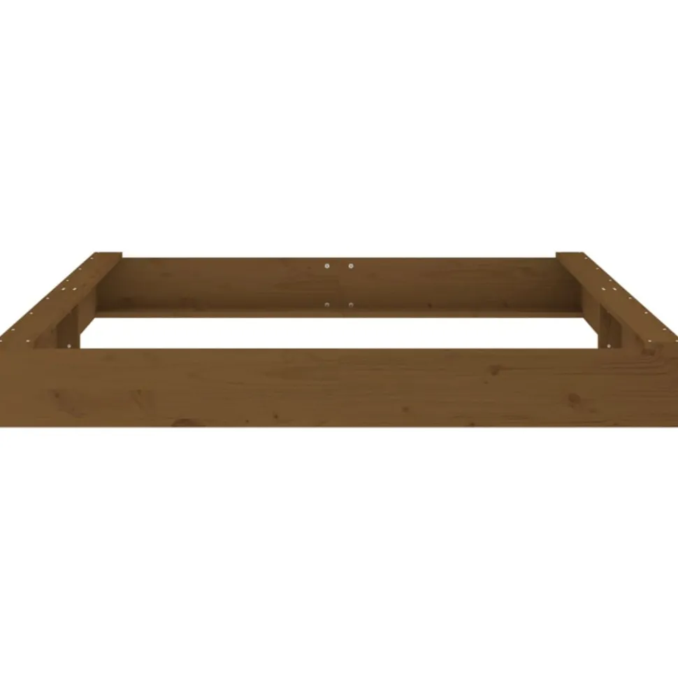 VIDAXL - Bac à sable avec sièges marron miel carré bois de pin massif