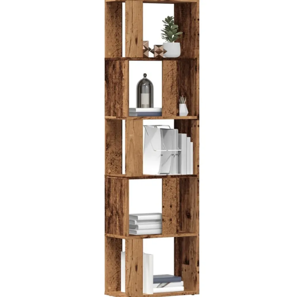 VIDAXL - Bibliothèque vieux bois 45x24x159 cm bois d'ingénierie