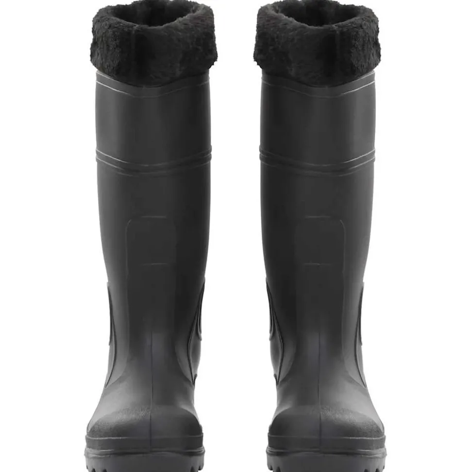 VIDAXL - Bottes de pluie avec chaussettes amovibles noir taille 40 pvc