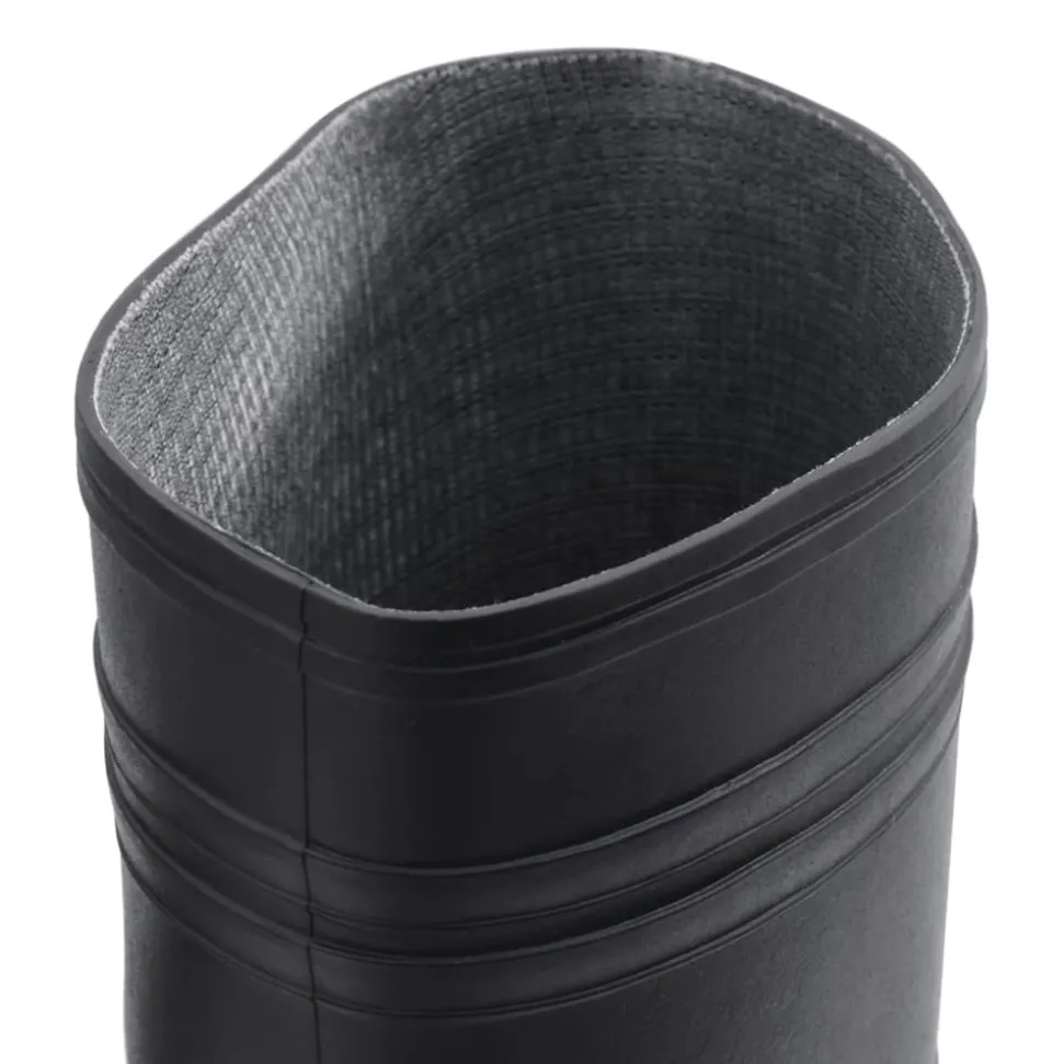 VIDAXL - Bottes de pluie noir taille 42 pvc