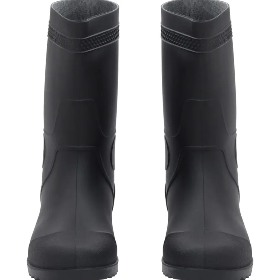 VIDAXL - Bottes de pluie noir taille 41 pvc