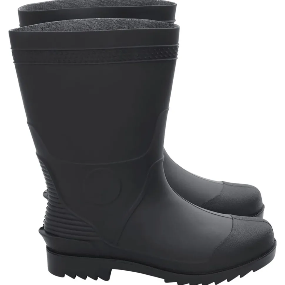 VIDAXL - Bottes de pluie noir taille 41 pvc