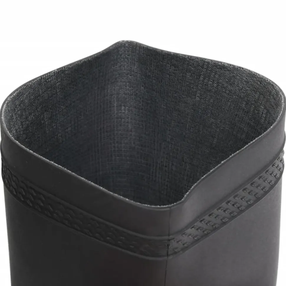 VIDAXL - Bottes de pluie noir taille 46 pvc