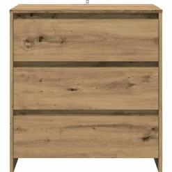 VIDAXL - Buffet 3 pcs chêne artisanal bois d'ingénierie