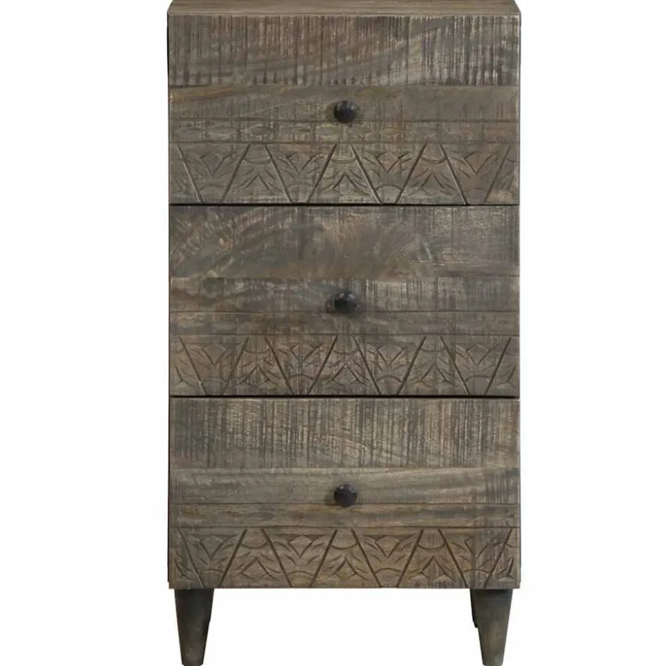 VIDAXL - Buffet 40x33x75 cm bois massif de manguier